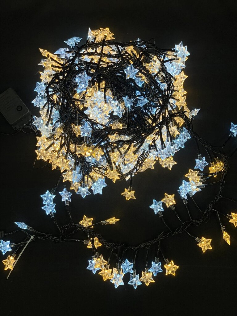 Tähed “cluster” 300 Led, soe valge-valge, 6 m hind ja info | Jõulutuled | kaup24.ee