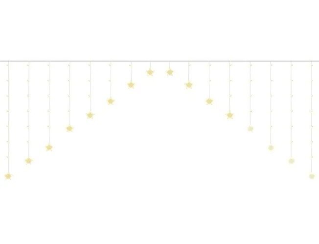 Led Valguskardin “Tähekesed”, 245 x 100 cm, 136 Led, soe valge hind ja info | Jõulutuled | kaup24.ee