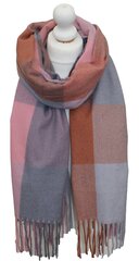 Шарф в клетку, коричнево-розовый цена и информация | Женские шарфы, платки | kaup24.ee