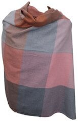 Шарф в клетку, коричнево-розовый цена и информация | Женские шарфы, платки | kaup24.ee