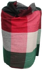 Клетчатый шарф, зелено-красный цена и информация | Женские шарфы, платки | kaup24.ee