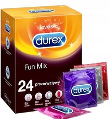 Презервативы Durex Fun Mix, 24 шт. цена и информация | Презервативы | kaup24.ee