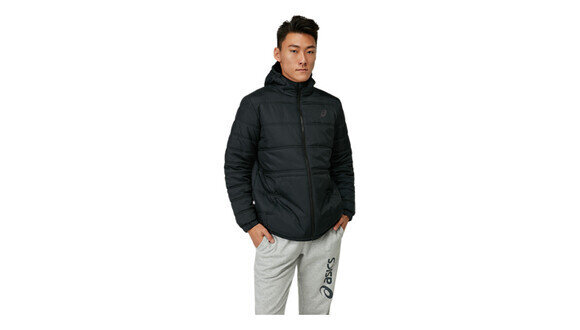 Meeste jope Asics Padded Jacket M, must hind ja info | Meeste joped | kaup24.ee