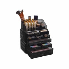 Органайзер для макияжа с 6 ящиками черный цена и информация | Детали интерьера | kaup24.ee