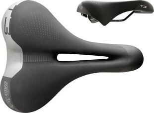 Jalgrattaiste Selle Italia Touring T 3 Flow S, must hind ja info | Jalgratta sadulad ja sadulakatted | kaup24.ee