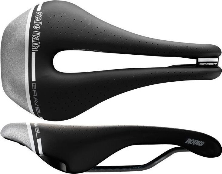 Jalgrattaiste Selle Italia Novus Boost Gravel Tech Superflow S, must hind ja info | Jalgratta sadulad ja sadulakatted | kaup24.ee