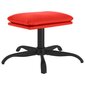 vidaXL jalapink, punane, 60 x 60 x 39 cm, kunstnahk hind ja info | Kott-toolid, tumbad, järid | kaup24.ee