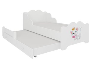 Lastevoodi Ximena II Cat 160x80cm + Madrats цена и информация | Детские кровати | kaup24.ee