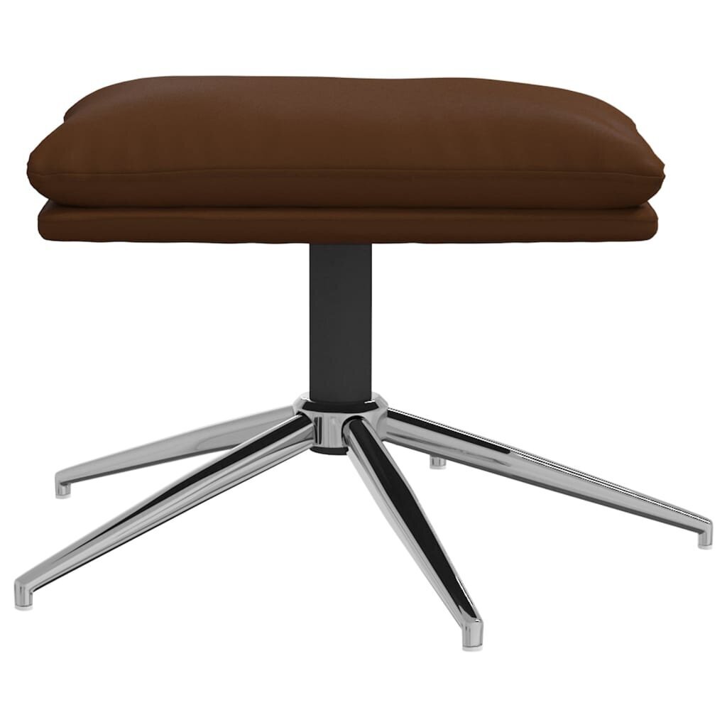 vidaXL jalapink, pruun, 45 x 29,5 x 39 cm, läikiv kunstnahk hind ja info | Kott-toolid, tumbad, järid | kaup24.ee