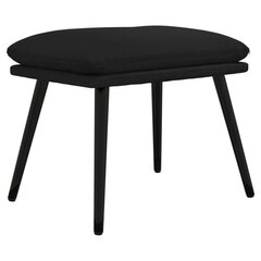 vidaXL jalapink, must, 45 x 29,5 x 39 cm, läikiv kunstnahk hind ja info | Kott-toolid, tumbad, järid | kaup24.ee