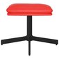 vidaXL jalapink, punane, 60 x 60 x 39 cm, kunstnahk цена и информация | Kott-toolid, tumbad, järid | kaup24.ee