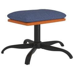 vidaXL jalapink, sinine, 60 x 60 x 39 cm, kangas ja kunstnahk hind ja info | Kott-toolid, tumbad, järid | kaup24.ee