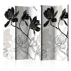 Ruumijaotur - Flowers B&W II [Room Dividers] цена и информация | Мобильные стенки | kaup24.ee