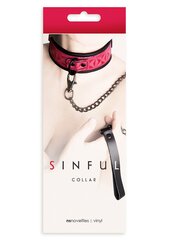 Kaelarihm Sinful Collar, roosa hind ja info | BDSM ja fetish | kaup24.ee
