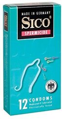 Spermitsiididega kondoomid "Sico Spermicide" 12tk hind ja info | Kondoomid | kaup24.ee