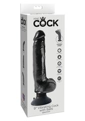 Vibreeriv dildo King Cock 18 cm, must hind ja info | Dildod | kaup24.ee