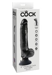 Vibreeriv dildo King Cock 18 cm, must цена и информация | Фаллоимитаторы | kaup24.ee