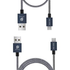 Набор USB кабелей Dux Ducis "K-II" "microUSB" синий 1.0m + 2.0m цена и информация | Кабели для телефонов | kaup24.ee