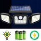 LED valgusti päikesepatarei ja liikumisanduriga XW-B40 цена и информация | Aia- ja õuevalgustid | kaup24.ee