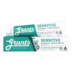 Rahustav hambapasta tundlikele hammastele ilma fluoriidita Grants of australia Sensitiv Natural Toothpasta, 100g hind ja info | Suuhügieen | kaup24.ee