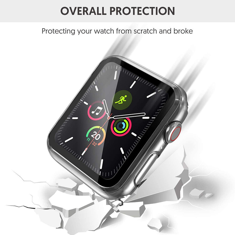 Apple Watch TPU Ümbris – Läbipaistev 44mm hind ja info | Nutikellade ja nutivõrude tarvikud | kaup24.ee