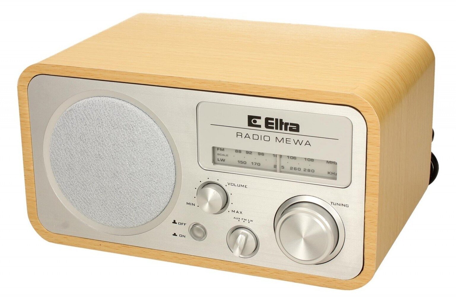 Eltra ELTRA raadio MEWA Selge puit цена и информация | Raadiod ja äratuskellad | kaup24.ee