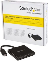 Адаптер Startech CDP2HDUACP, HDMI, USB-C 3.2, USB A, 1м цена и информация | Адаптеры и USB-hub | kaup24.ee