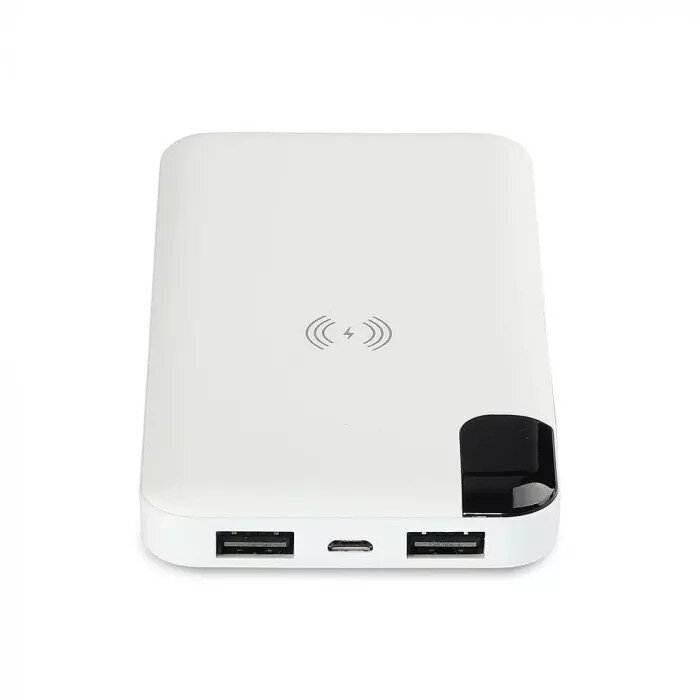 V-tac V-TAC Power Bank 8000 mAh 2,1A valge hind ja info | Akupangad | kaup24.ee