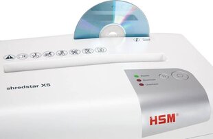 HSM shredstar X5 P4 4, белый цена и информация | Шредеры | kaup24.ee