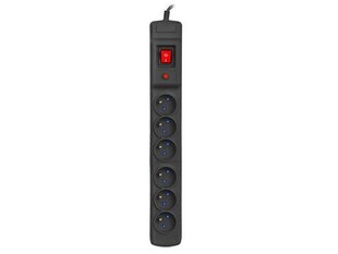 Armac Surge Protector Multi M6 10m must hind ja info | Pikendusjuhtmed, kaablid | kaup24.ee