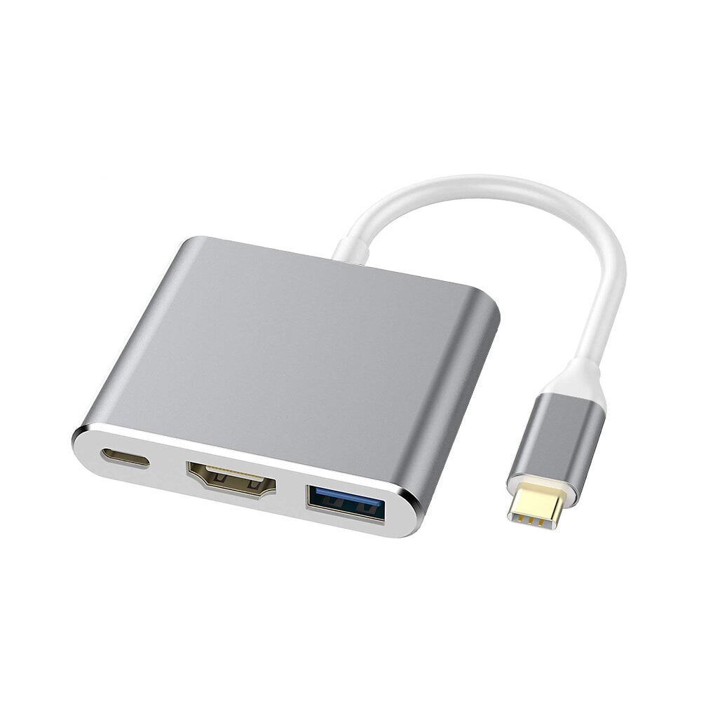 Adapter 3in1 USB-C 4K HDMI Multiport – Hall цена и информация | USB jagajad, adapterid | kaup24.ee