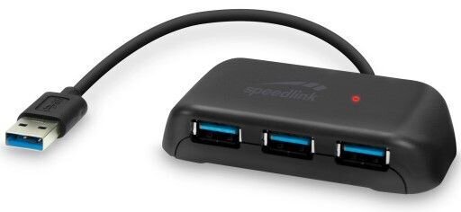 Speedlink USB hub Snappy Evo 4-port (SL140106) цена и информация | USB jagajad, adapterid | kaup24.ee