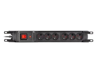 Armac Стойка Power Strip для защиты от перенапряжения 19 дюймов. M6 5m 6x230v черный M6/50/R/CZ цена и информация | Удлинители | kaup24.ee