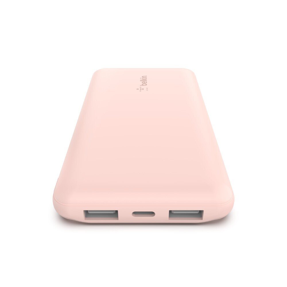 Belkin PowerBank 10 000 mAh USB A & C 15 W roosa kuld hind ja info | Akupangad | kaup24.ee