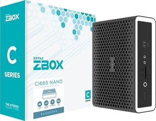 Mini-PC ZBOX-CI665NANO-BE цена и информация | Стационарные компьютеры | kaup24.ee