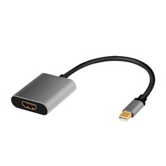 Адаптер Mini DisplayPort to HDMI, 4K, alu, 0.15 м цена и информация | Адаптеры и USB-hub | kaup24.ee