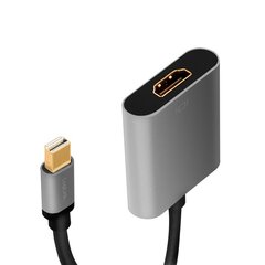 Адаптер Mini DisplayPort to HDMI, 4K, alu, 0.15 м цена и информация | Адаптеры и USB-hub | kaup24.ee