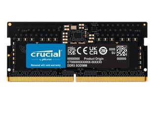 NB MEMORY 8GB DDR5-4800/SO CT8G48C40S5 CRUCIAL цена и информация | Оперативная память (RAM) | kaup24.ee