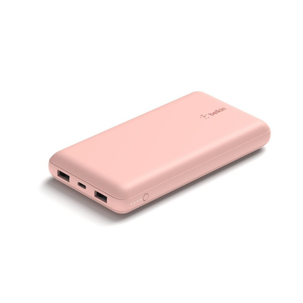 Belkin PowerBank 20 000mAh 15W USB-A / USB-C roosa kuld hind ja info | Akupangad | kaup24.ee