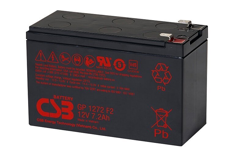 CSB Battery Valve Regulated Lead Acid Battery GP1272F2 hind ja info | Puhvertoiteallikad (UPS) | kaup24.ee