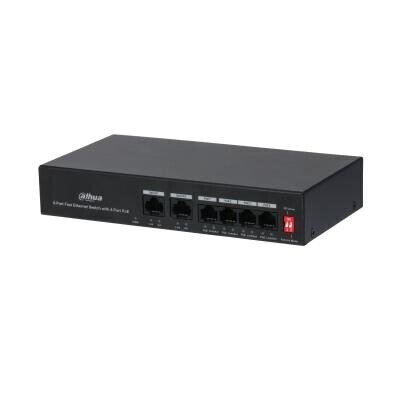 Switch|DAHUA|PFS3006-4ET-36|PoE ports 4|36 Watts|DH-PFS3006-4ET-36 hind ja info | Lülitid (Switch) | kaup24.ee