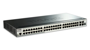 Сетевой коммутатор D-Link DGS-1510-52X/E Управляемый L3 Gigabit Ethernet (10/100/1000) 1U Черный цена и информация | Коммутаторы (Switch) | kaup24.ee