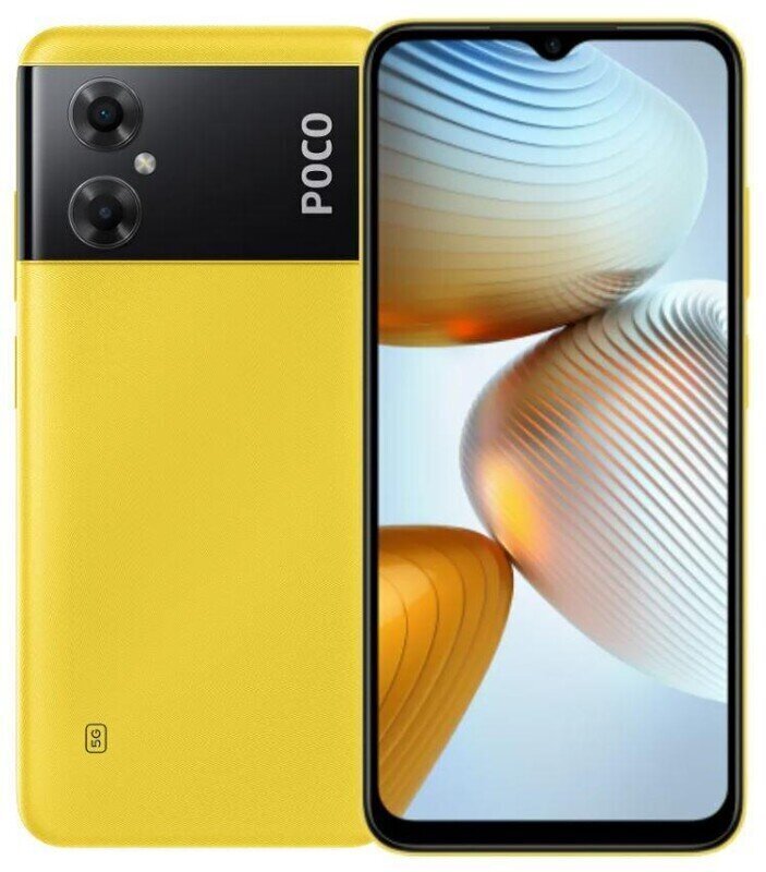 Poco M4 5G 6/128GB MZB0BF7EU Yellow hind ja info | Telefonid | kaup24.ee