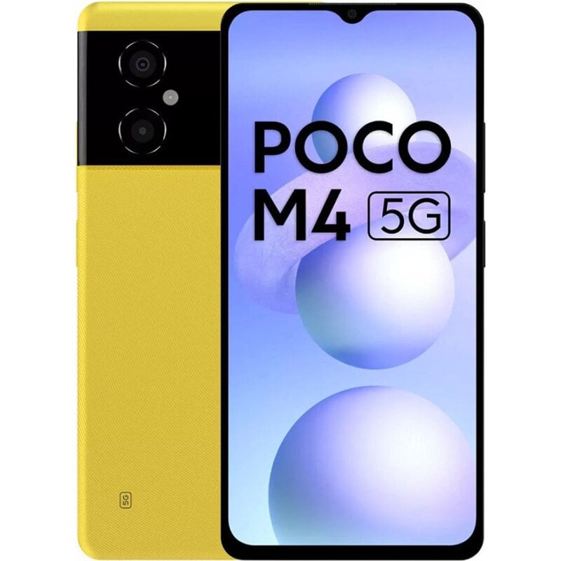 Poco M4 5G 6/128GB MZB0BF7EU Yellow hind ja info | Telefonid | kaup24.ee