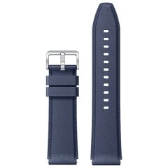 Xiaomi Watch S1 Leather Strap, Blue цена и информация | Аксессуары для смарт-часов и браслетов | kaup24.ee