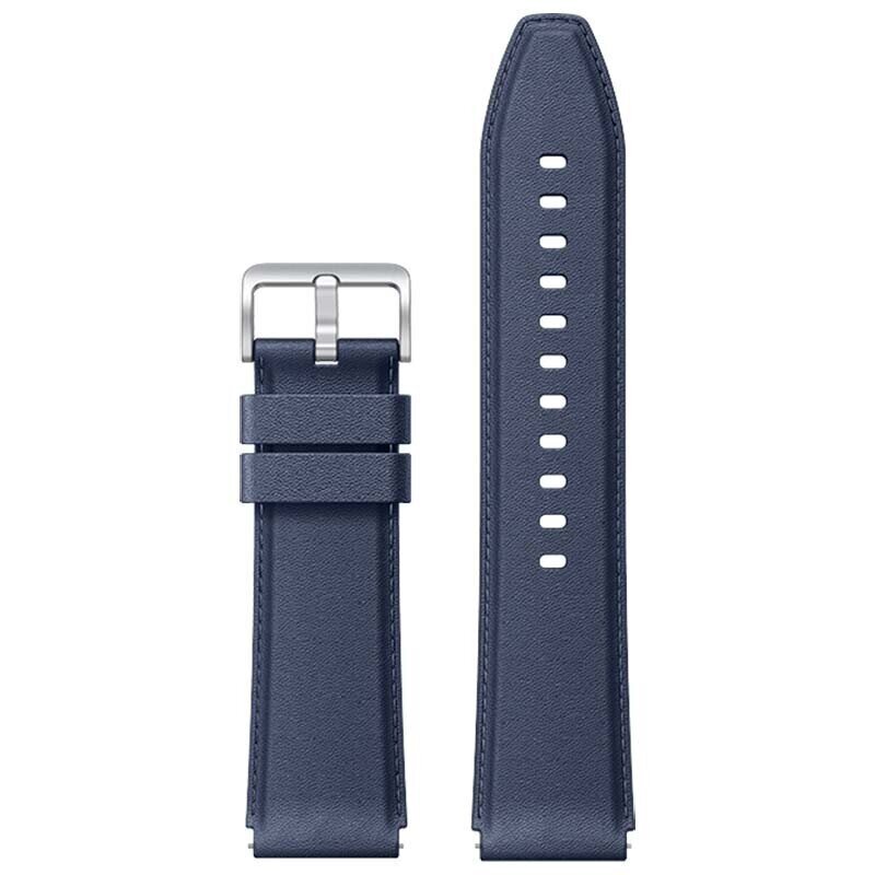 Xiaomi Watch S1 Leather Strap, Blue цена и информация | Nutikellade ja nutivõrude tarvikud | kaup24.ee