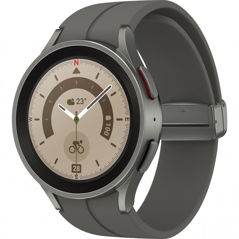 Samsung Galaxy Watch 5 Pro (BT,45 mm), Titanium SM-R920NZTAEUE цена и информация | Nutikellad (smartwatch) | kaup24.ee