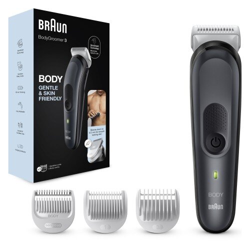 Bodygroomer + combs 0,1,3 Braun цена и информация | Juukselõikusmasinad, trimmerid | kaup24.ee