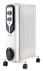 Масляный радиатор ADLER AD-7816 (9 секций) цена и информация | Грелки | kaup24.ee