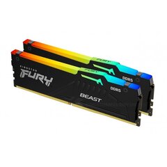 Оперативная память Kingston Fury Beast RGB 32 Kit 16GBx2 цена и информация | Kingston Компьютерная техника | kaup24.ee